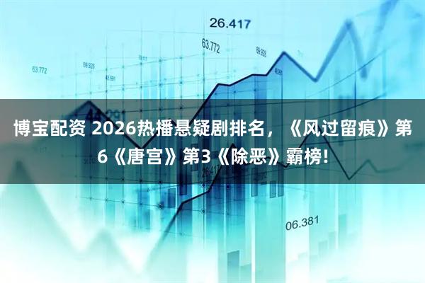博宝配资 2026热播悬疑剧排名，《风过留痕》第6《唐宫》第3《除恶》霸榜!