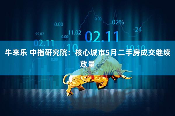 牛来乐 中指研究院:核心城市5月二手房成交继续放量